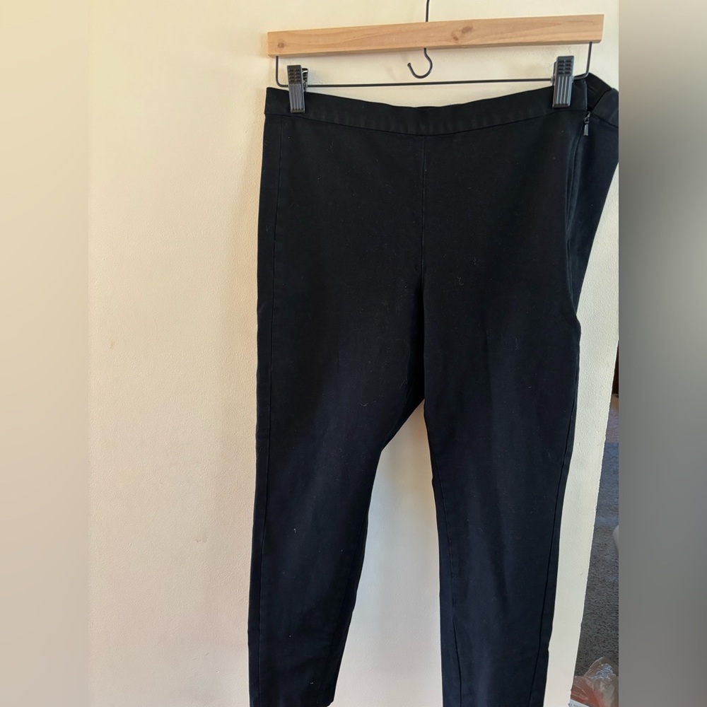 Banana Republic black side zip skinny work pants